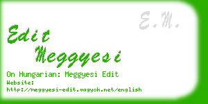 edit meggyesi business card